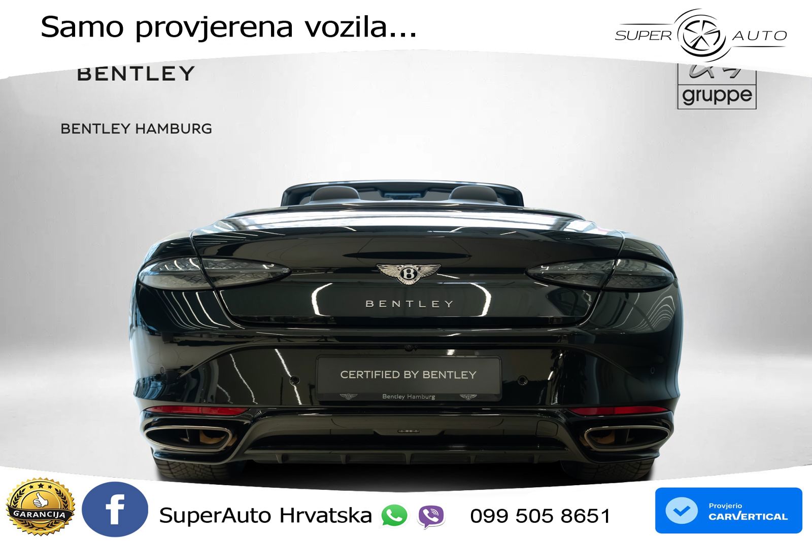 Bentley Continental GTC IV 4.0 V8 TFSi (782 KS) AWD DCT LED+GR SJED+ACC