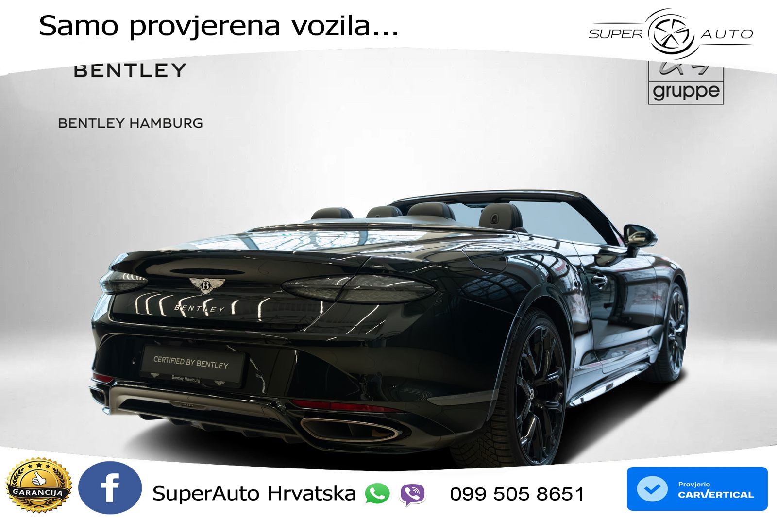 Bentley Continental GTC IV 4.0 V8 TFSi (782 KS) AWD DCT LED+GR SJED+ACC