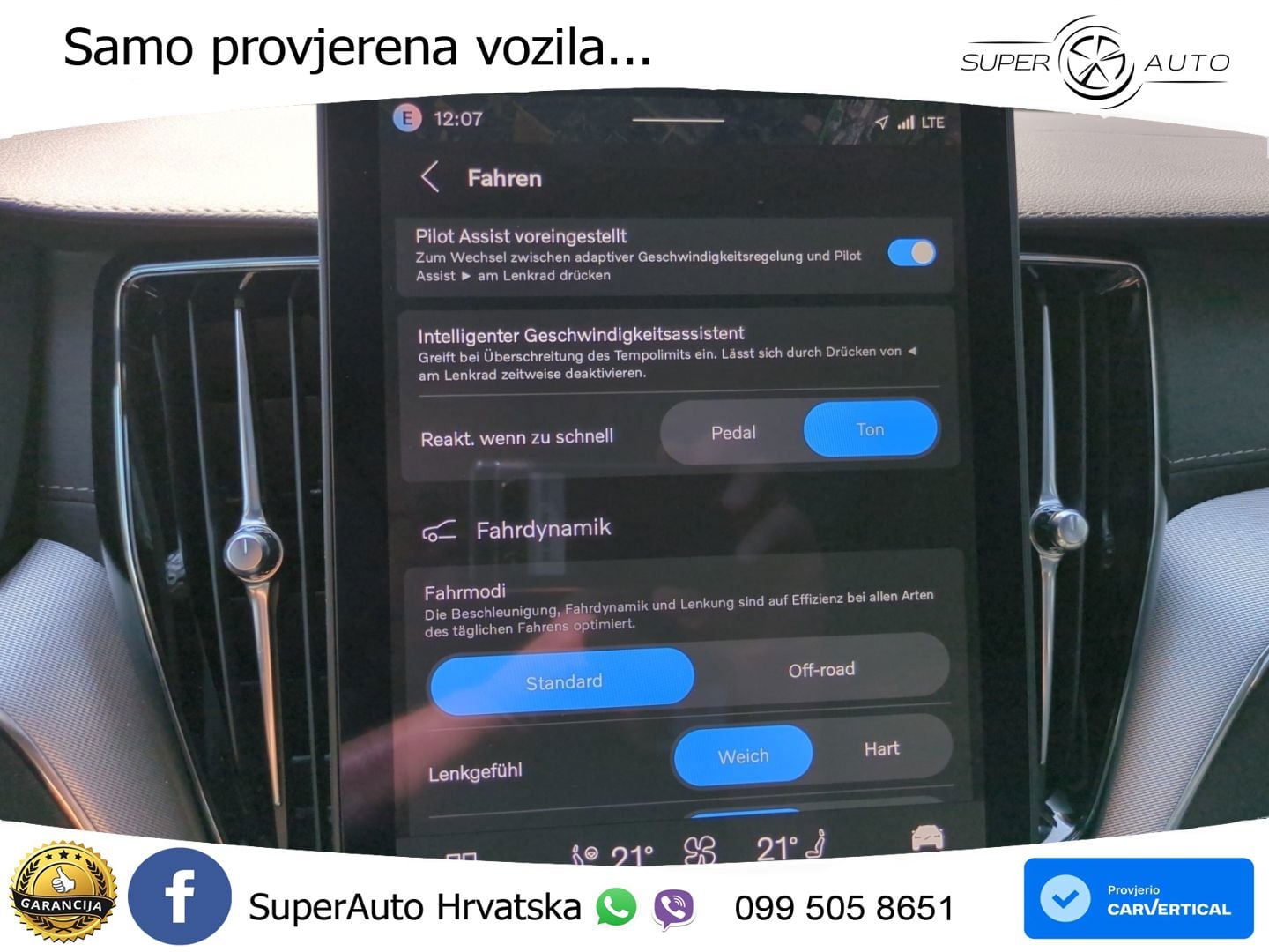 Volvo XC60 B5 Benzin AWD Geartronic ZRAČNI+ACC+GR SJED+KAM+PANO