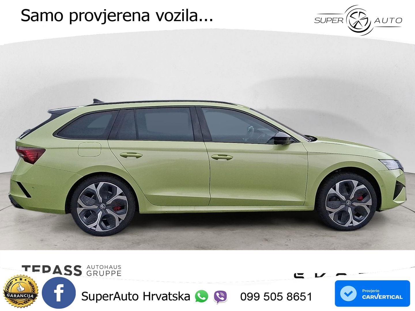Škoda Octavia Combi RS 2.0 TSI (265 KS) DSG Lounge LED+GR SJED+ACC