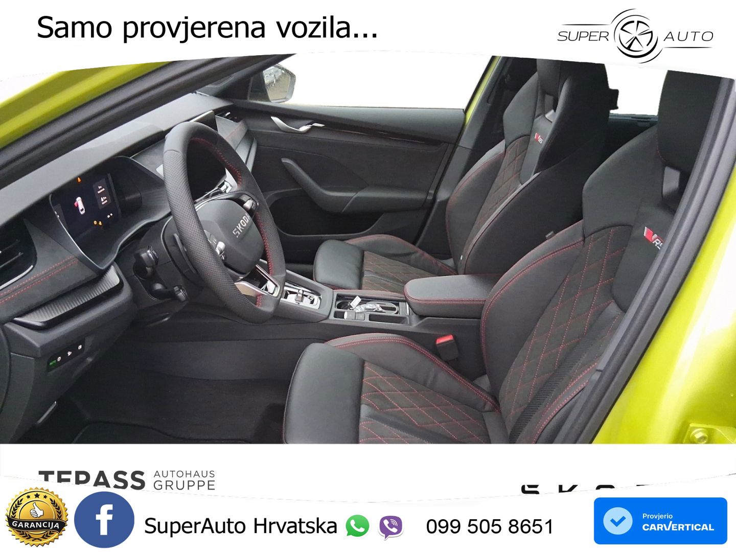 Škoda Octavia Combi RS 2.0 TSI (265 KS) DSG Lounge LED+GR SJED+ACC