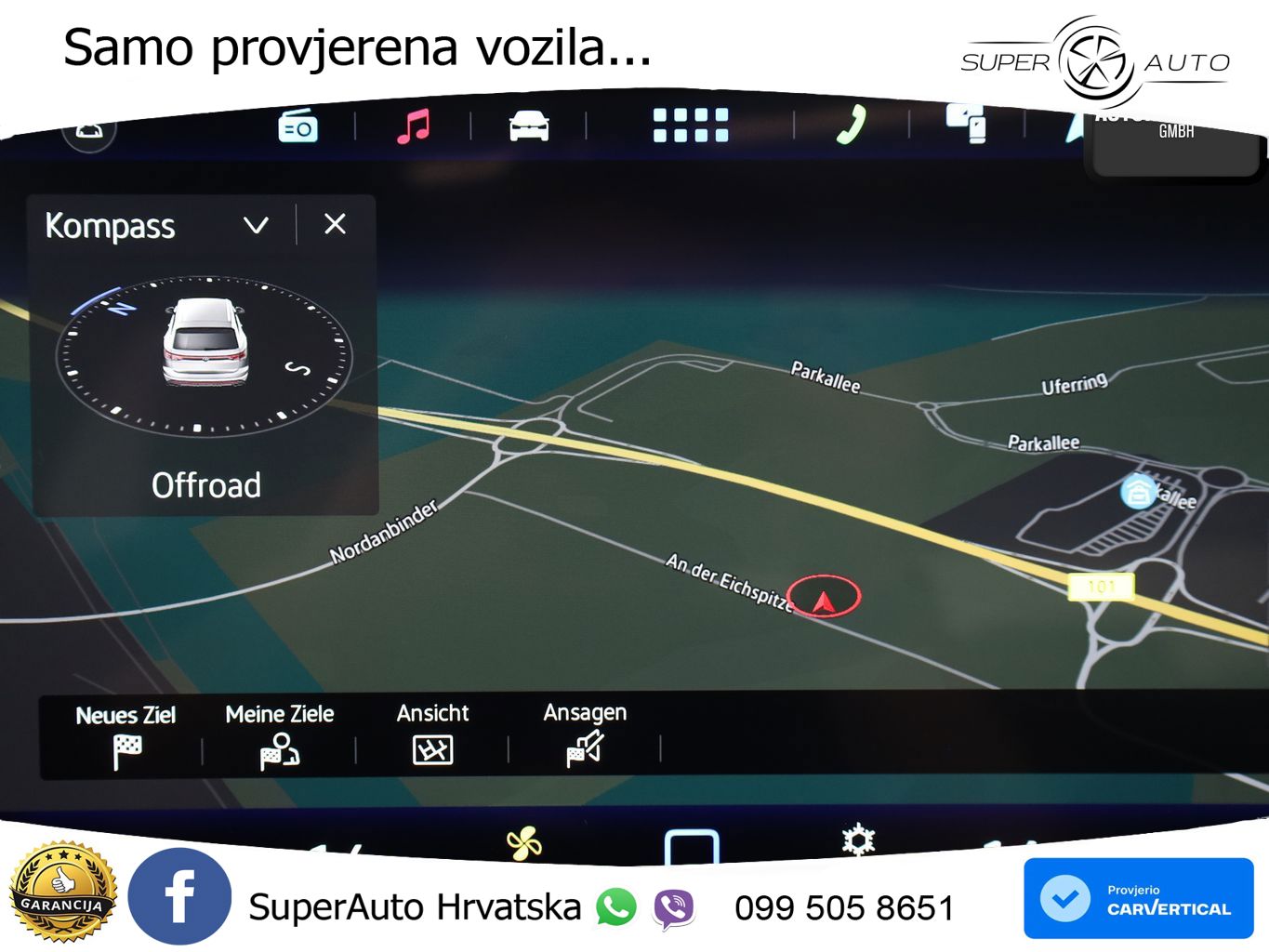 Volkswagen Touareg 3.0 V6 TDI (286 KS) 4MOTION Tiptronic ZRAČNI+ACC+GR SJED+KAM+PANO