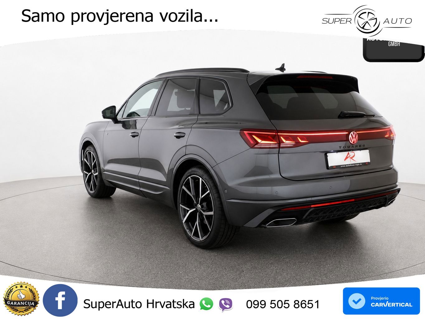 Volkswagen Touareg 3.0 V6 TDI (286 KS) 4MOTION Tiptronic ZRAČNI+ACC+GR SJED+KAM+PANO