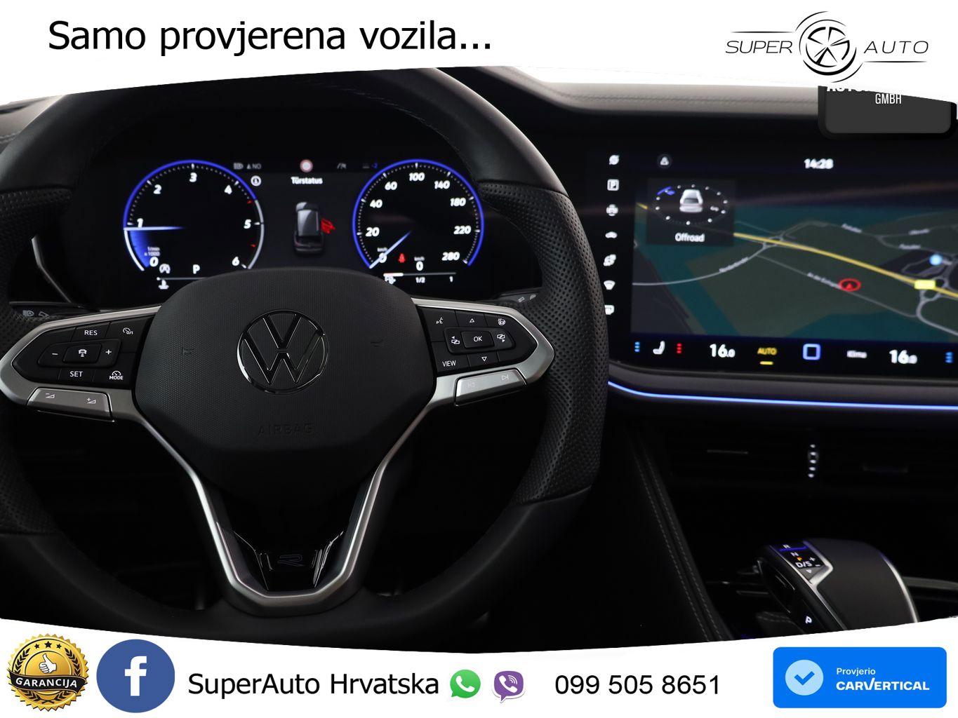 Volkswagen Touareg 3.0 V6 TDI (286 KS) 4MOTION Tiptronic ZRAČNI+ACC+GR SJED+KAM+PANO