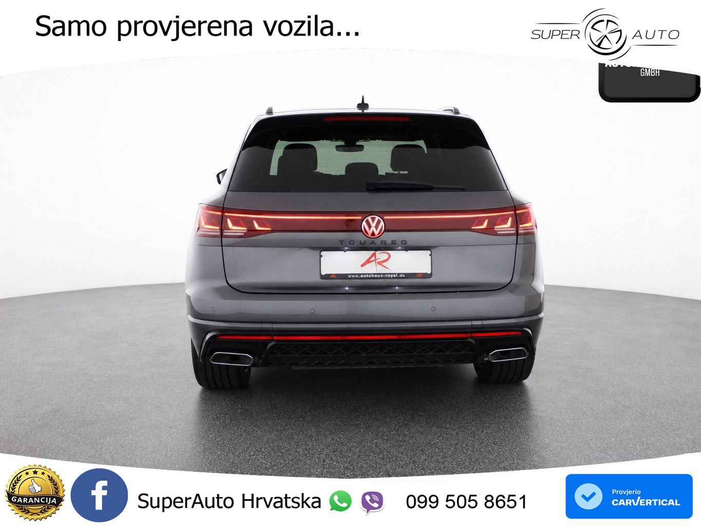 Volkswagen Touareg 3.0 V6 TDI (286 KS) 4MOTION Tiptronic ZRAČNI+ACC+GR SJED+KAM+PANO