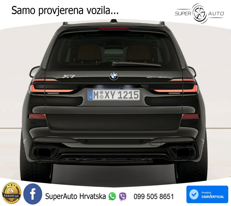 BMW X7 40d (352 KS) xDrive Steptronic M Sport ZRAČNI+ACC+GR SJED+KAM+PANO