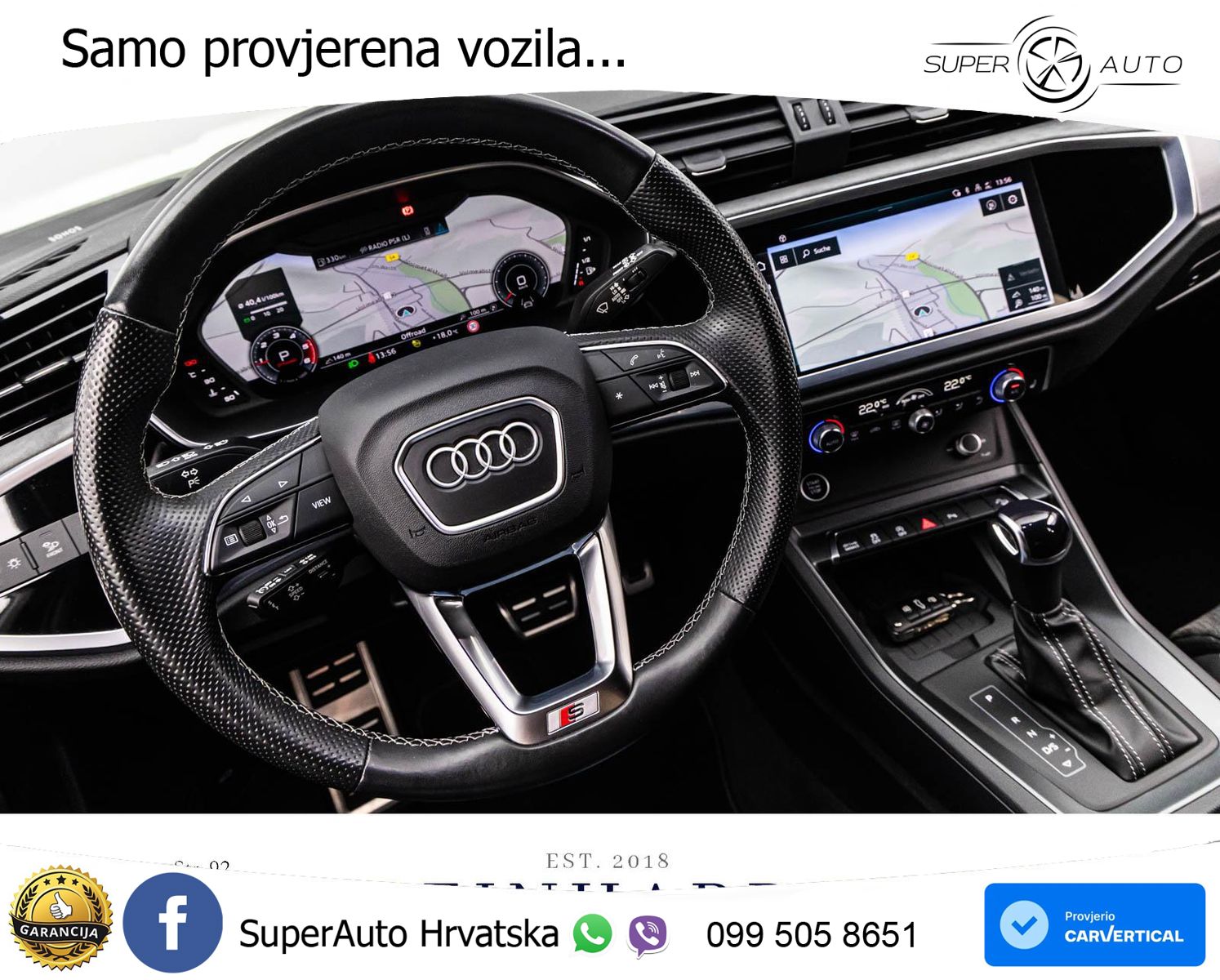 Audi Q3 40 TDI (200 KS) quattro S tronic 2x S line LED+GR SJED+ACC