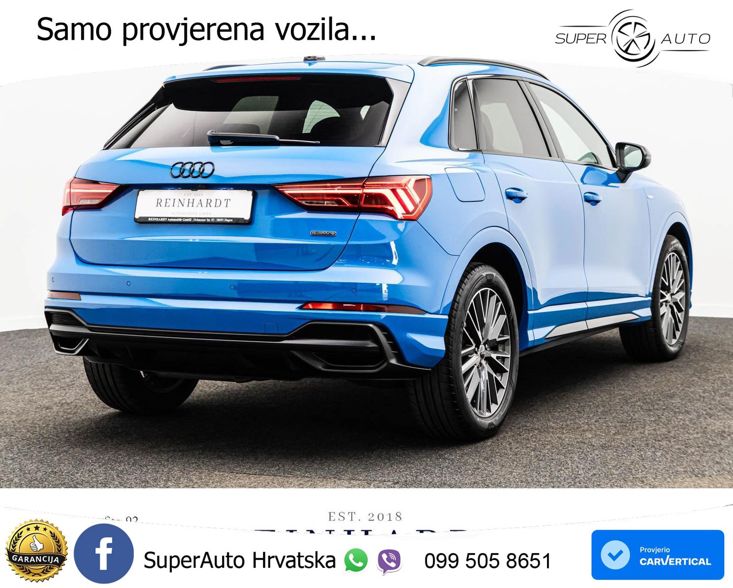 Audi Q3 40 TDI (200 KS) quattro S tronic 2x S line LED+GR SJED+ACC