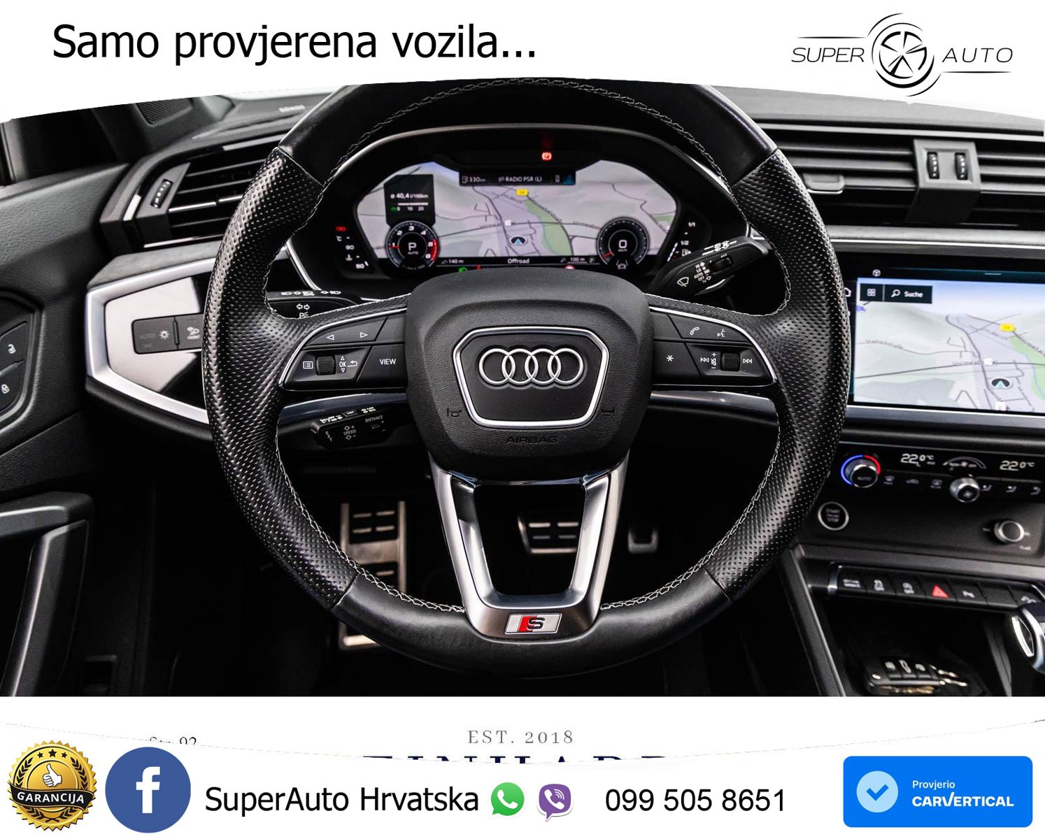 Audi Q3 40 TDI (200 KS) quattro S tronic 2x S line LED+GR SJED+ACC