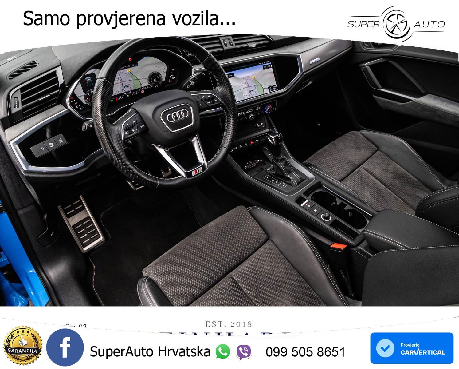 Audi Q3 40 TDI (200 KS) quattro S tronic 2x S line LED+GR SJED+ACC