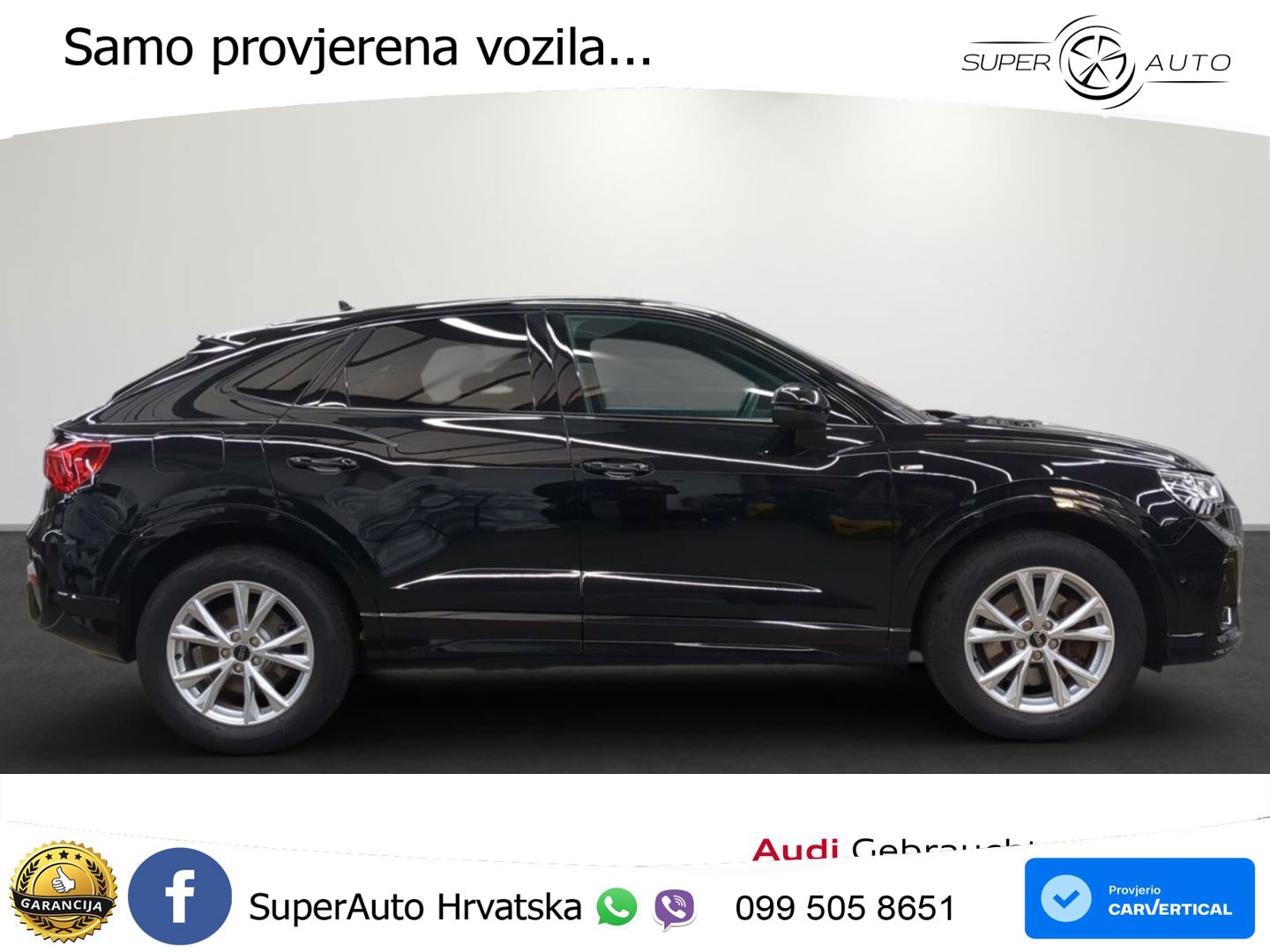Audi Q3 Sportback 45 TFSI (245 KS) quattro S tronic S line MATRIX+GR SJED+KAM
