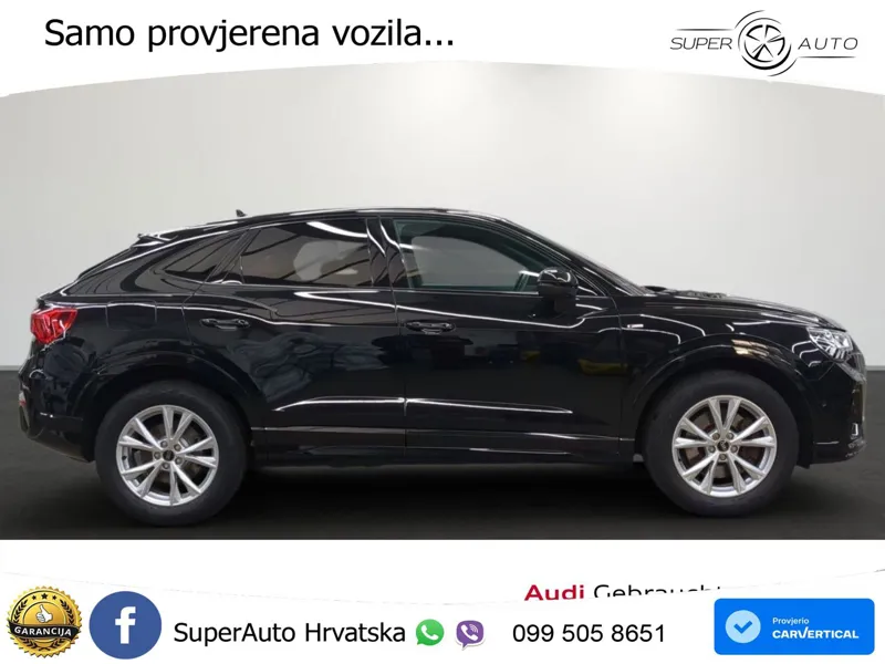 Audi Q3 Sportback 45 TFSI (245 KS) quattro S tronic S line MATRIX+GR SJED+KAM