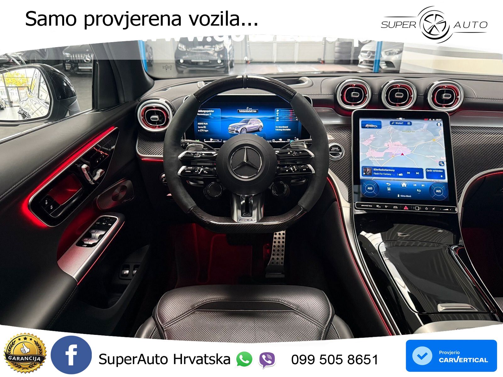 Mercedes AMG GLC 63 S E PERFORMANCE (680 KS) 4MATIC+ AMG SPEEDSHIFT MCT 9G ACC+HEAD+4xGR SJED+360+PANO
