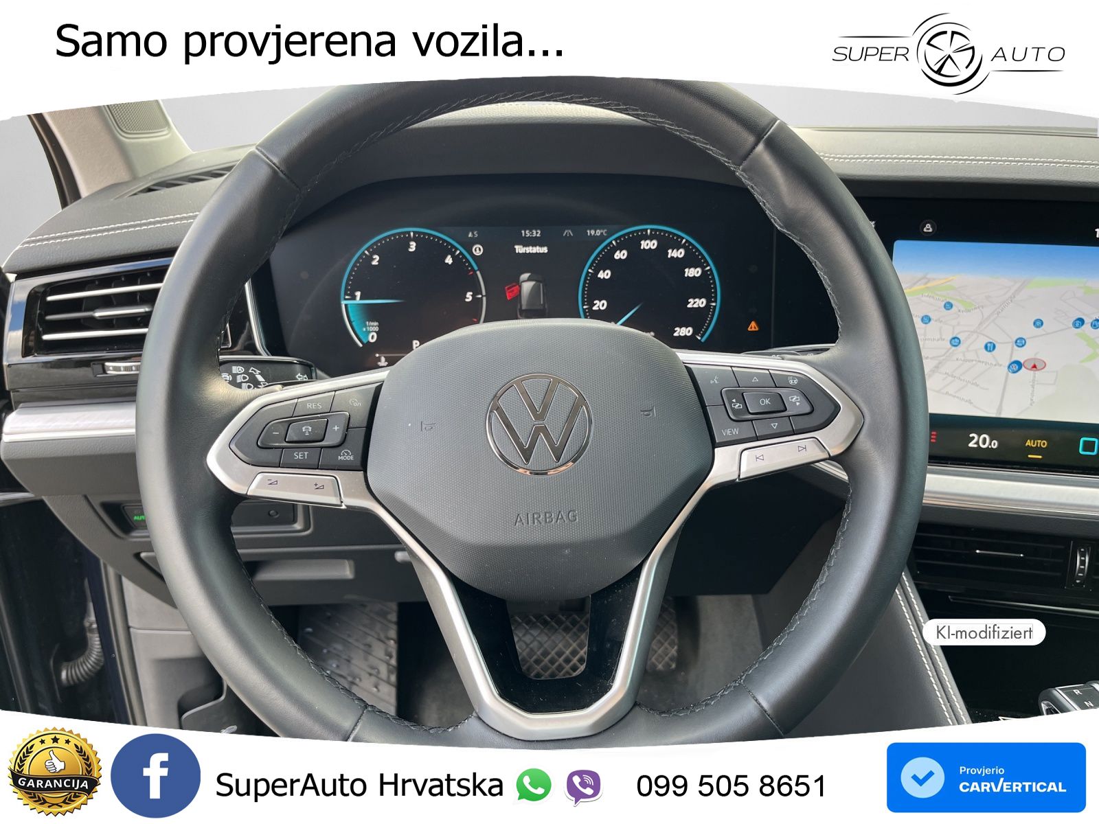 Volkswagen Touareg 3.0 V6 TDI (286 KS) 4MOTION Tiptronic ZRAČNI+ACC+4xGR SJED+KAM