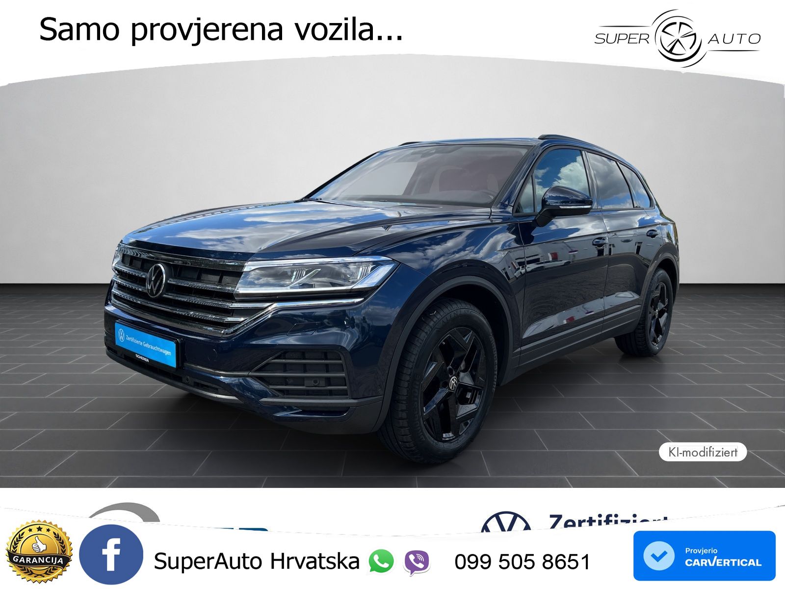 Volkswagen Touareg 3.0 V6 TDI (286 KS) 4MOTION Tiptronic ZRAČNI+ACC+4xGR SJED+KAM