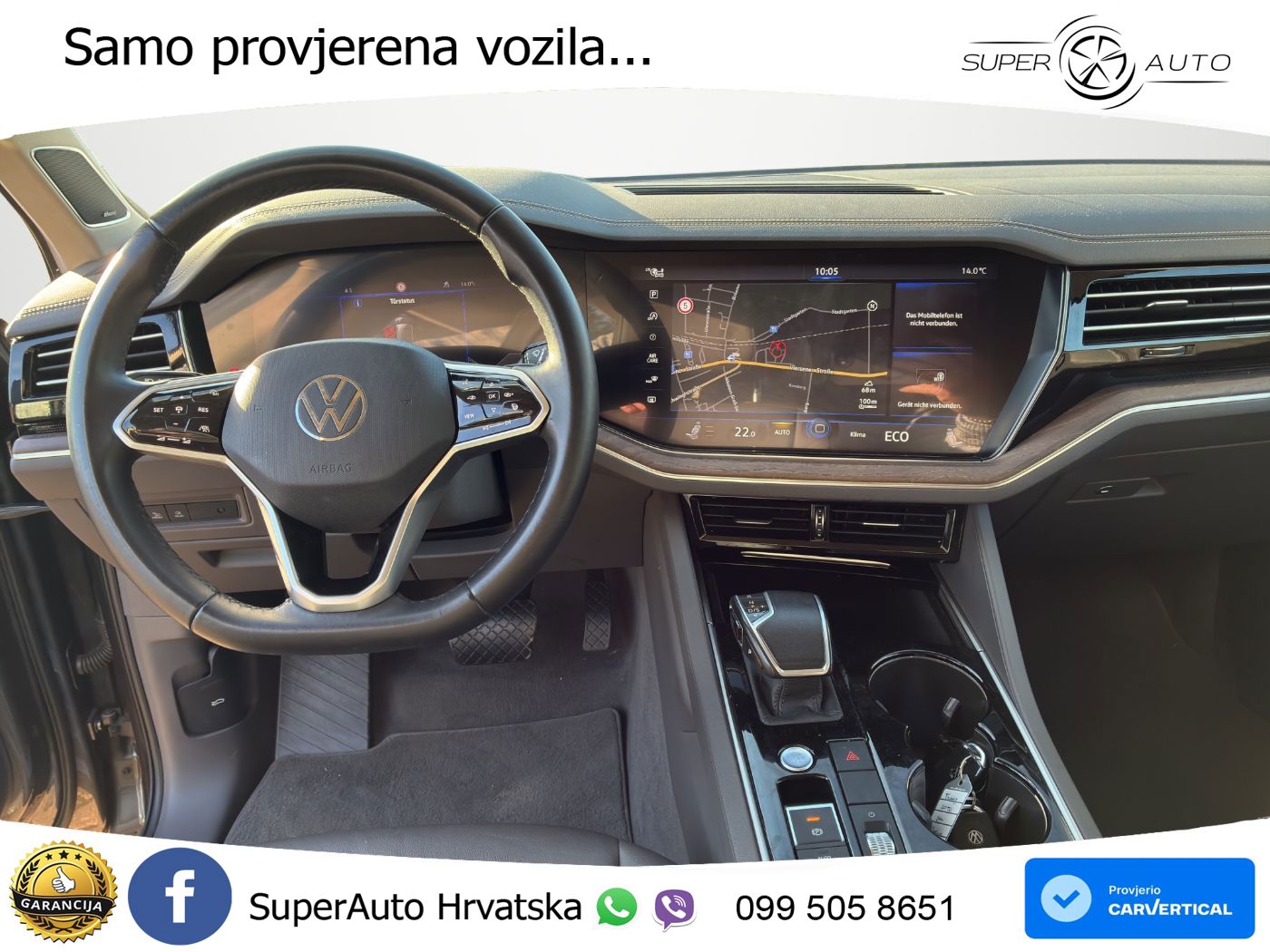 Volkswagen Touareg 3.0 V6 TDI (286 KS) 4MOTION Tiptronic ZRAČNI+ACC+4xGR SJED+KAM