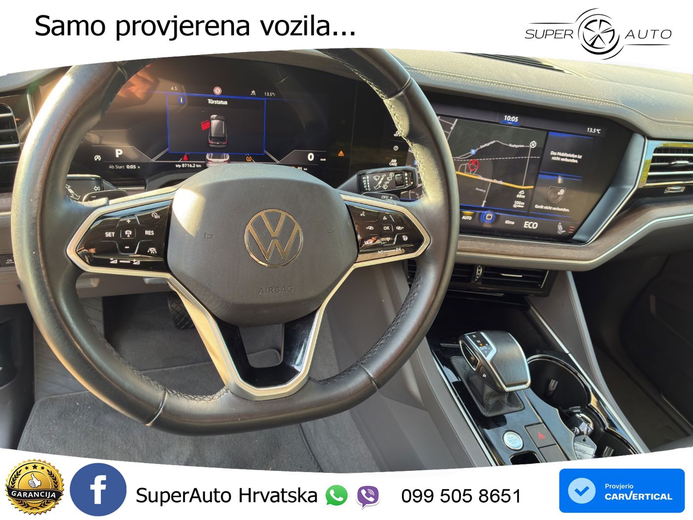 Volkswagen Touareg 3.0 V6 TDI (286 KS) 4MOTION Tiptronic ZRAČNI+ACC+4xGR SJED+KAM