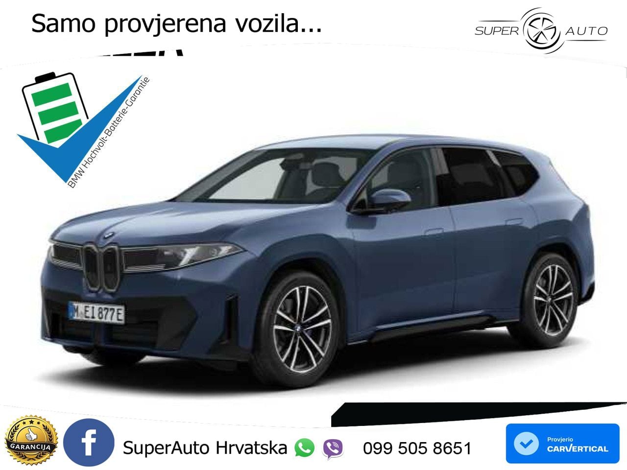 BMW iX3 40 82.6 kWh (320 KS) M Sport LED+GR SJED+ACC