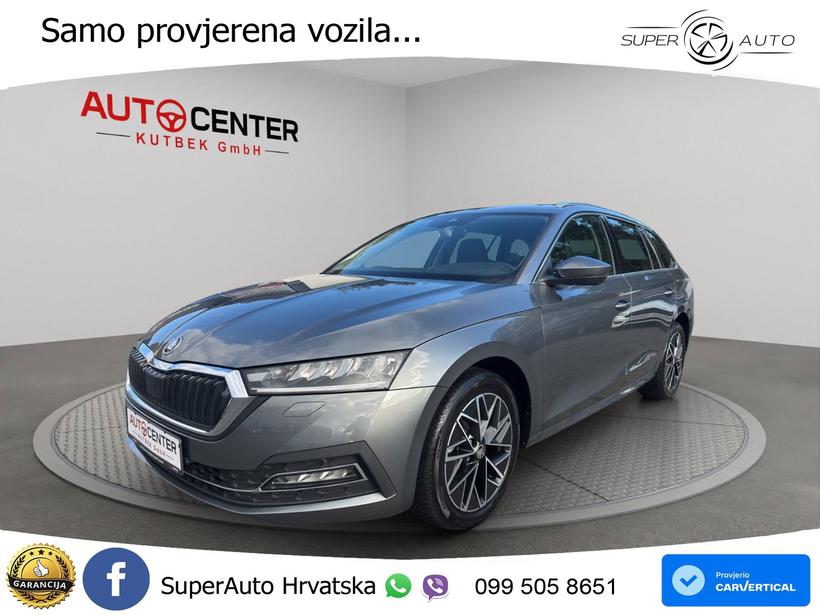 Škoda Octavia Combi 2.0 TDI (150 KS) DSG LED+GR SJED+ACC
