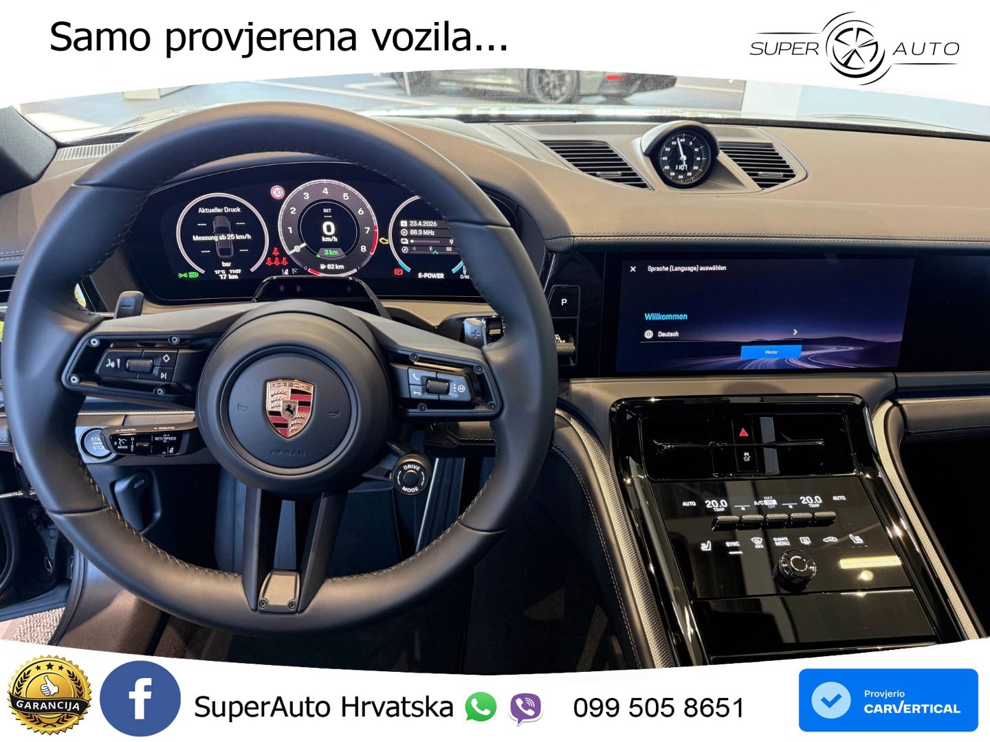 Porsche Panamera 4 2.9 V6 (470 KS) E-Hybrid PDK ZRAČNI+ACC+GR SJED+KAM+PANO