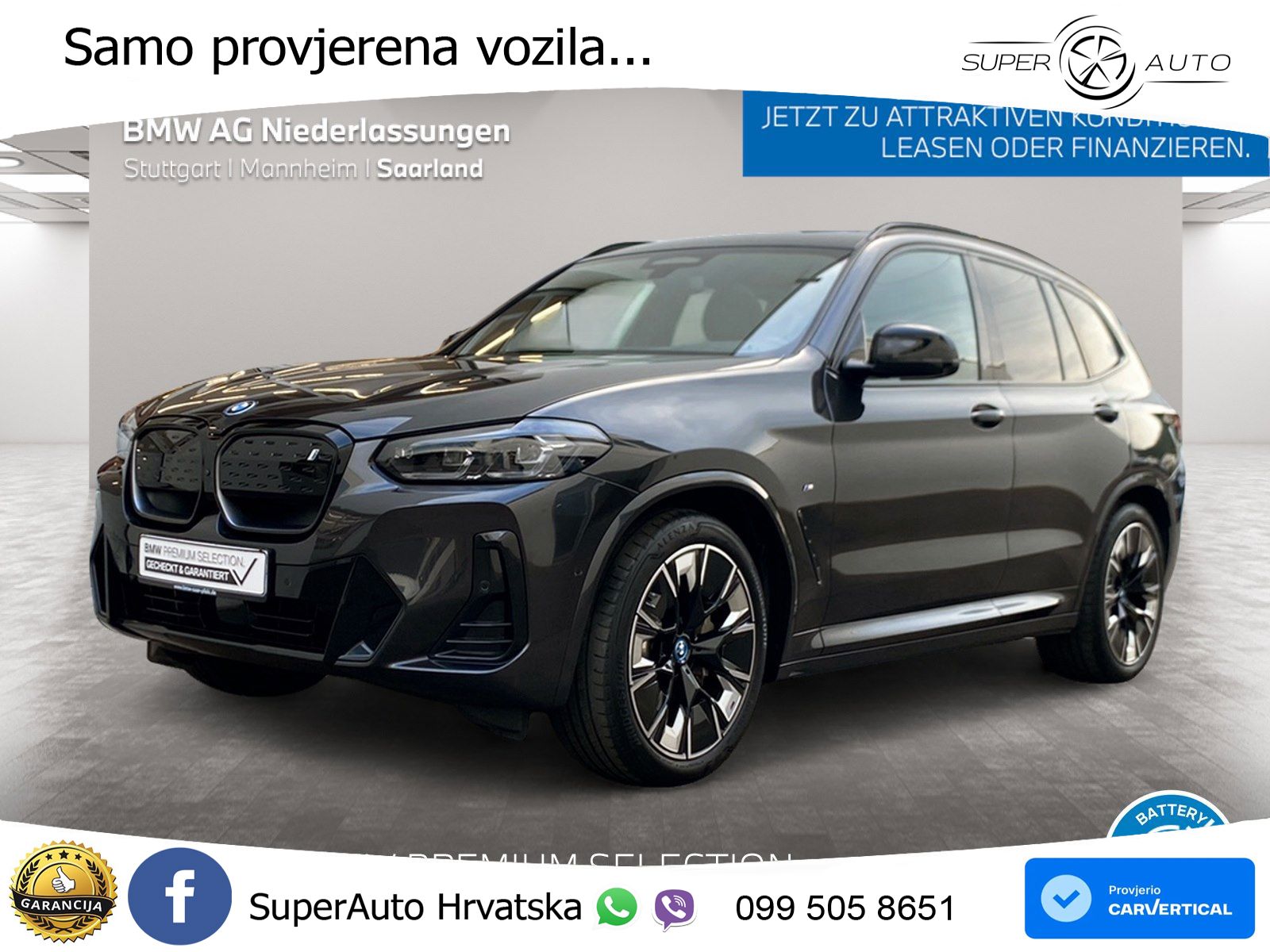 BMW iX3 80 kWh (286 KS)