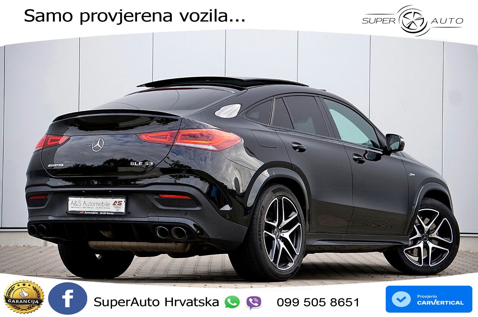 Mercedes AMG GLE Coupe 53 (435 KS) EQ Boost 4MATIC+ AMG SPEEDSHIFT TCT 9G ACC+GR SJED+360+PANO