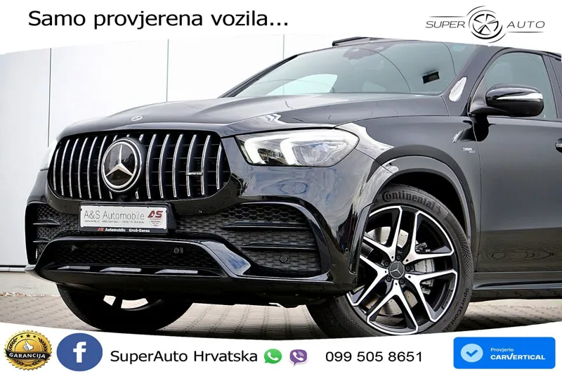 Mercedes AMG GLE Coupe 53 (435 KS) EQ Boost 4MATIC+ AMG SPEEDSHIFT TCT 9G ACC+GR SJED+360+PANO