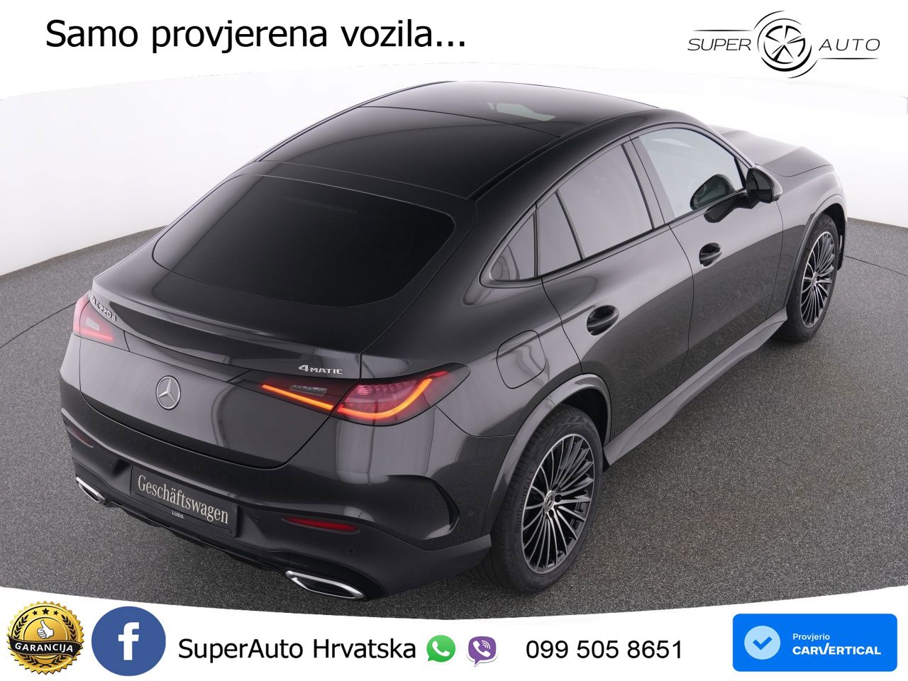 Mercedes GLC Coupe 220d (197 KS) 4MATIC 9G-TRONIC AMG ACC+GR SJED+360+PANO