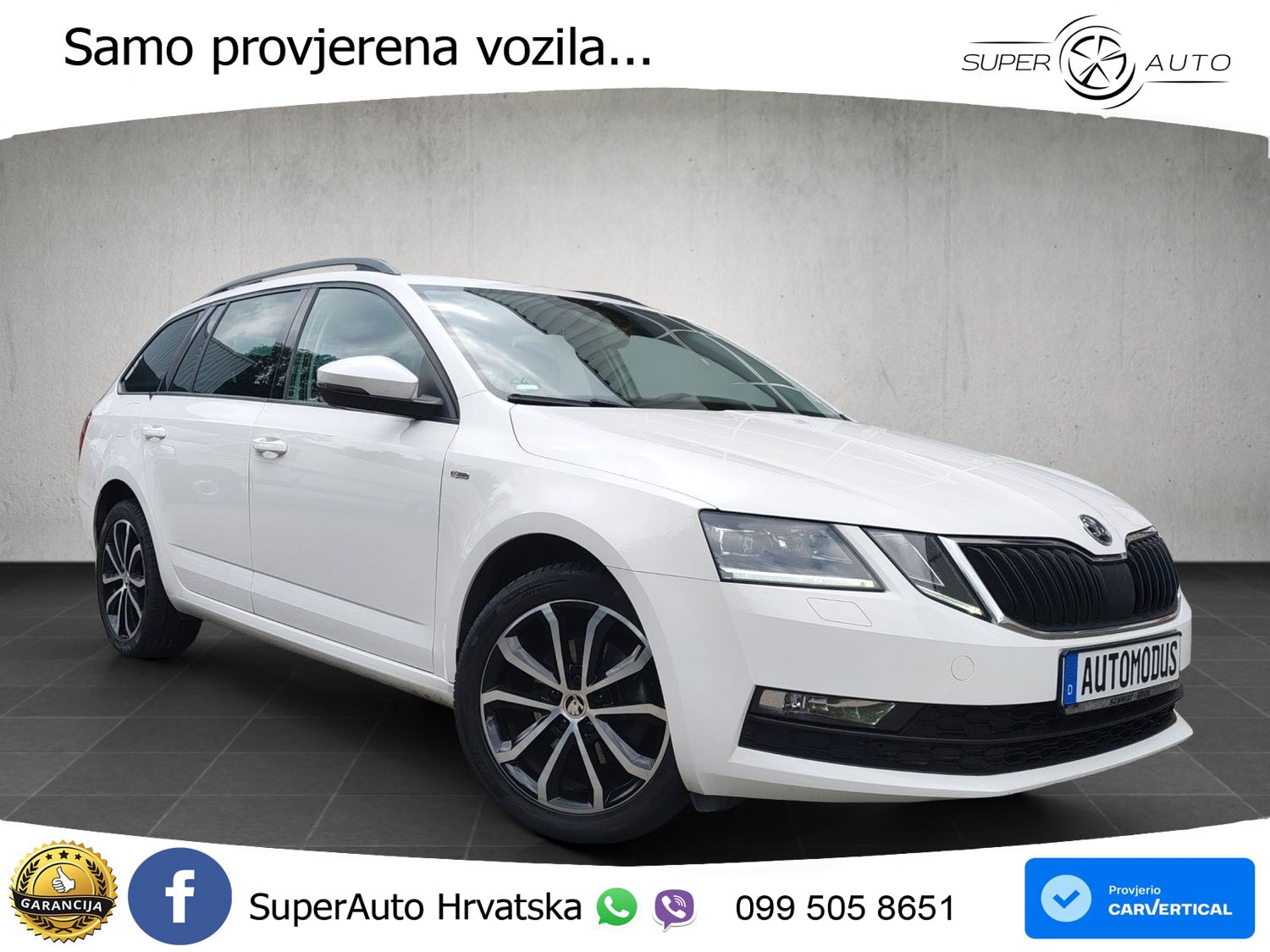 Škoda Octavia Combi 2.0 TDI (150 KS) DSG LED+GR SJED+ACC