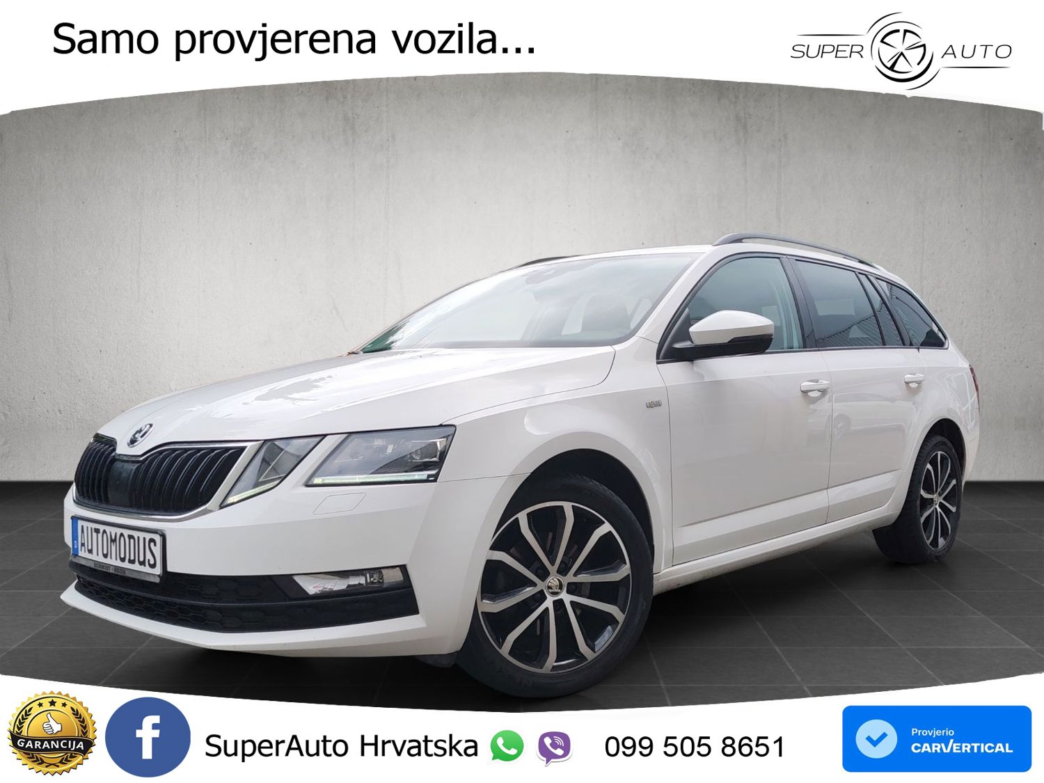 Škoda Octavia Combi 2.0 TDI (150 KS) DSG LED+GR SJED+ACC