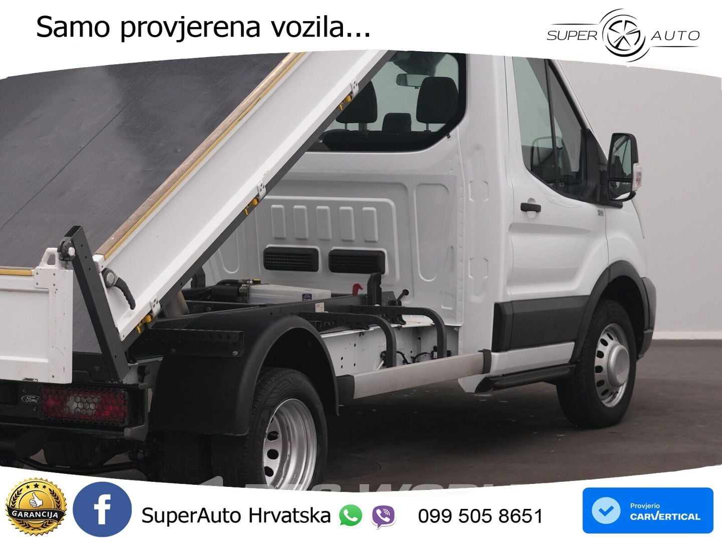 Ford Transit 165pk Kipper Dubbellucht 3,5t Trekhaak A 165 KS