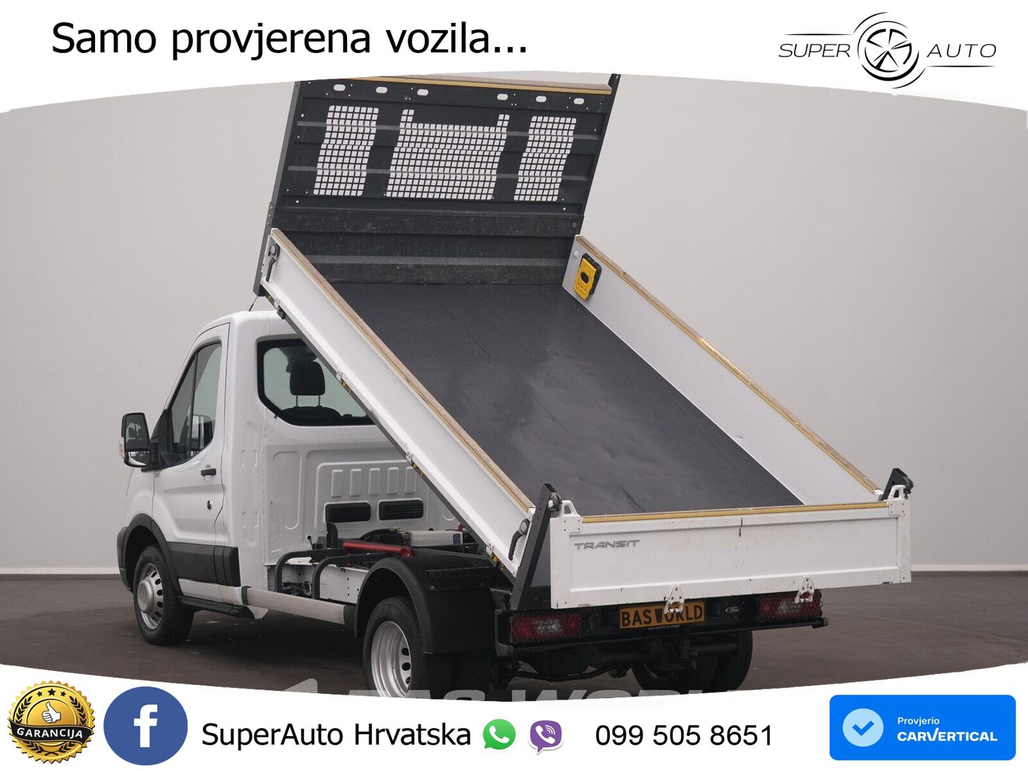 Ford Transit 165pk Kipper Dubbellucht 3,5t Trekhaak A 165 KS