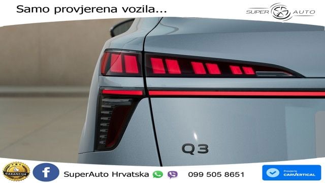 Audi Q3 Sportback 1.5 TFSI (150 KS) S tronic S line LED+GR SJED+ACC