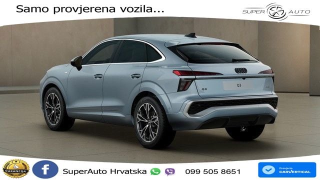 Audi Q3 Sportback 1.5 TFSI (150 KS) S tronic S line LED+GR SJED+ACC