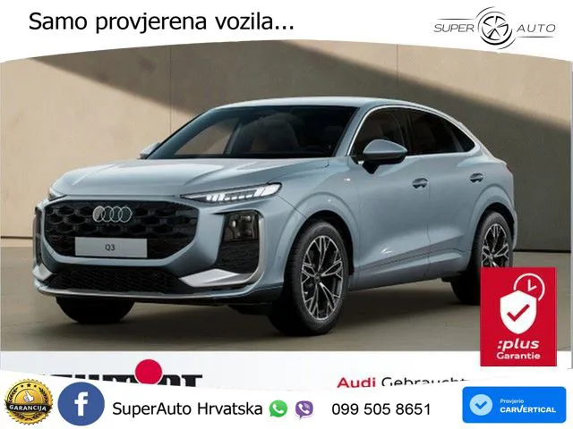 Audi Q3 Sportback 1.5 TFSI (150 KS) S tronic S line LED+GR SJED+ACC