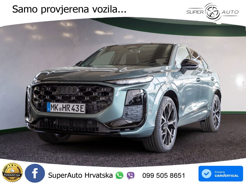 Audi Q3 Sportback 1.5 TFSIe (272 KS) S tronic S line LED+GR SJED+ACC