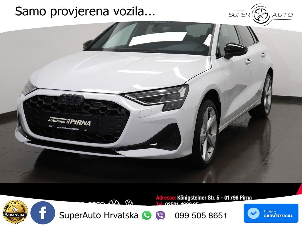 Audi A3 Sportback 30 TFSI (116 KS) Mild Hybrid S tronic advanced LED+GR SJED+ACC