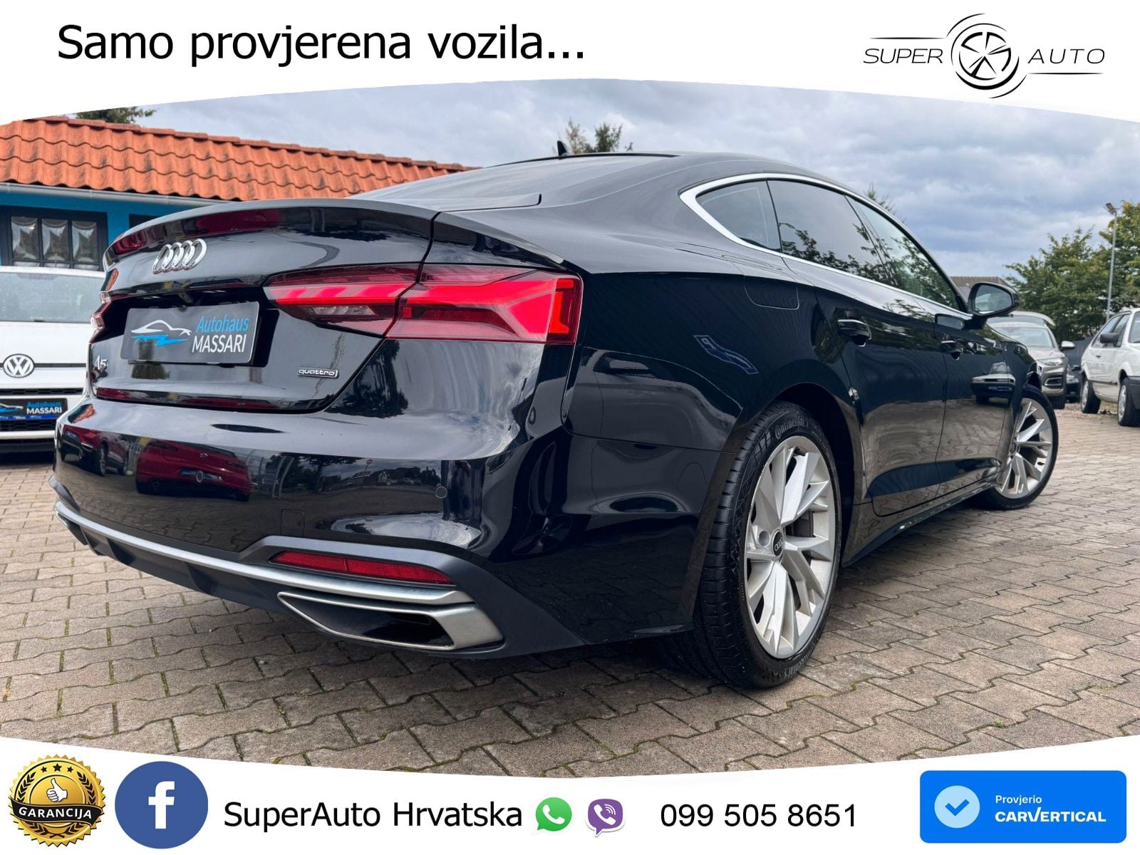 Audi A5 Sportback 45 TFSI (265 KS) quattro S tronic advanced MATRIX+GR SJED+KAM