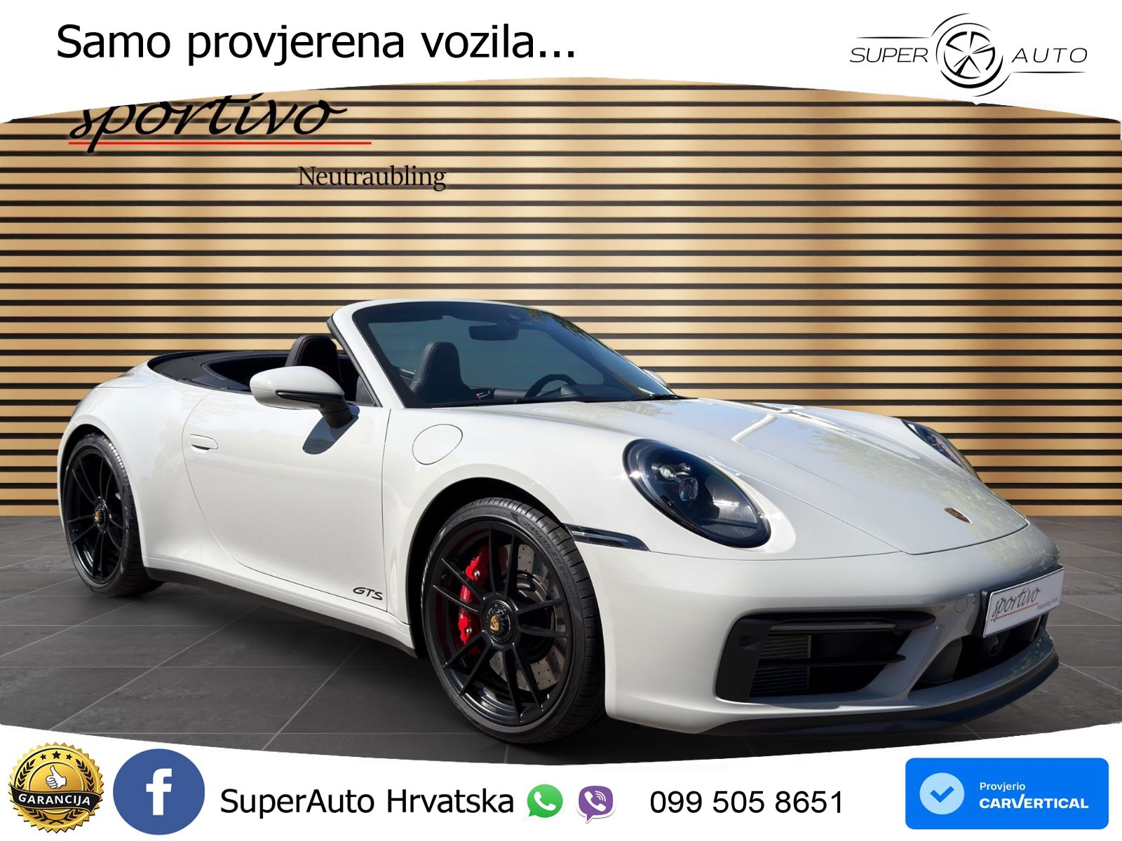 Porsche 911 Carrera 4 GTS Cabriolet 3.0 (480 KS) PDK LED+GR SJED+ACC