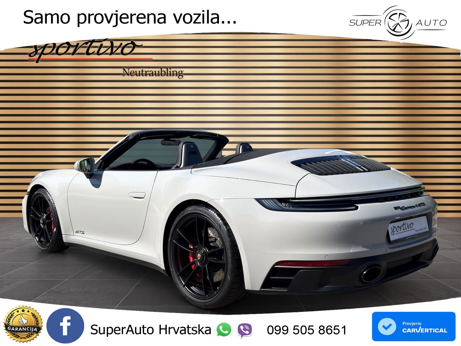 Porsche 911 Carrera 4 GTS Cabriolet 3.0 (480 KS) PDK LED+GR SJED+ACC