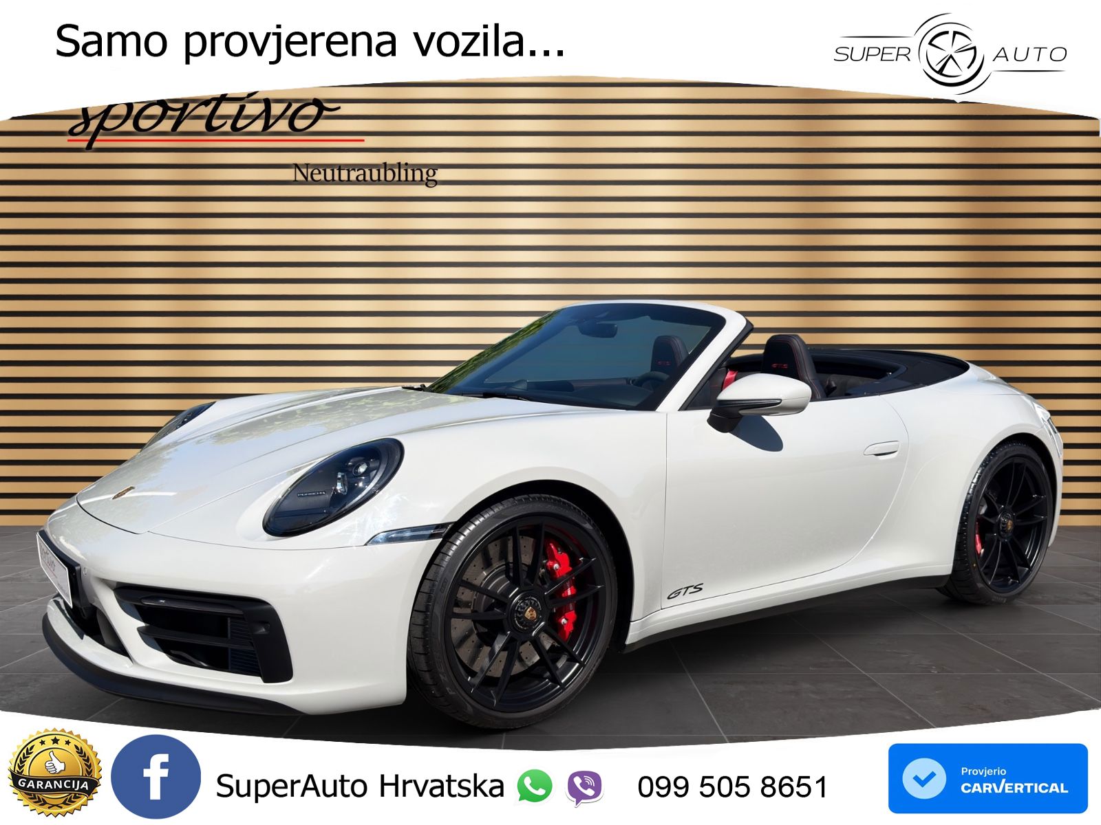Porsche 911 Carrera 4 GTS Cabriolet 3.0 (480 KS) PDK LED+GR SJED+ACC