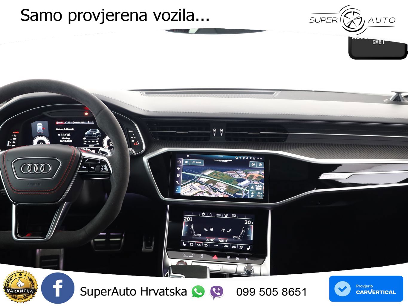 Audi RS6 Avant 4.0 TFSI V8 performance (630 KS)  quattro tiptronic LED+GR SJED+ACC