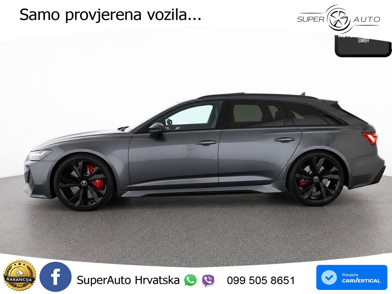 Audi RS6 Avant 4.0 TFSI V8 performance (630 KS)  quattro tiptronic LED+GR SJED+ACC