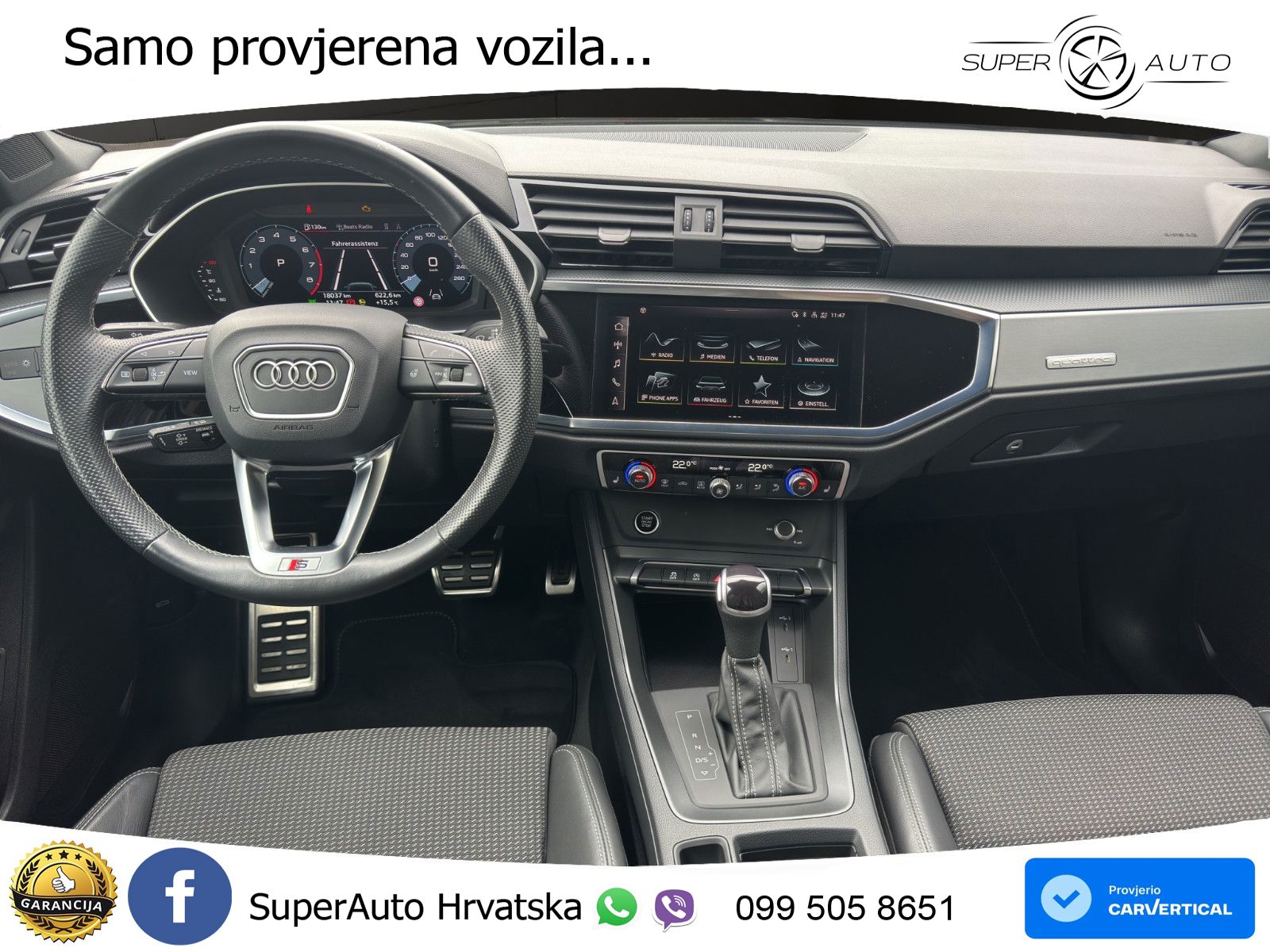 Audi Q3 40 TFSI (190 KS) quattro S tronic S line LED+GR SJED+ACC