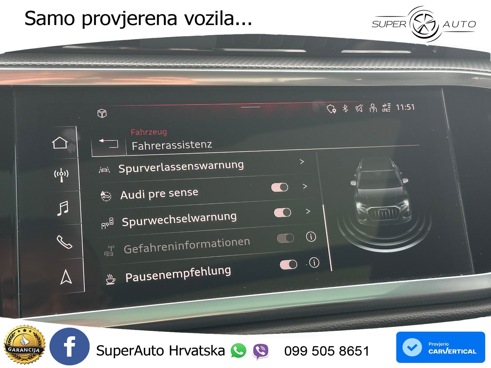 Audi Q3 40 TFSI (190 KS) quattro S tronic S line LED+GR SJED+ACC