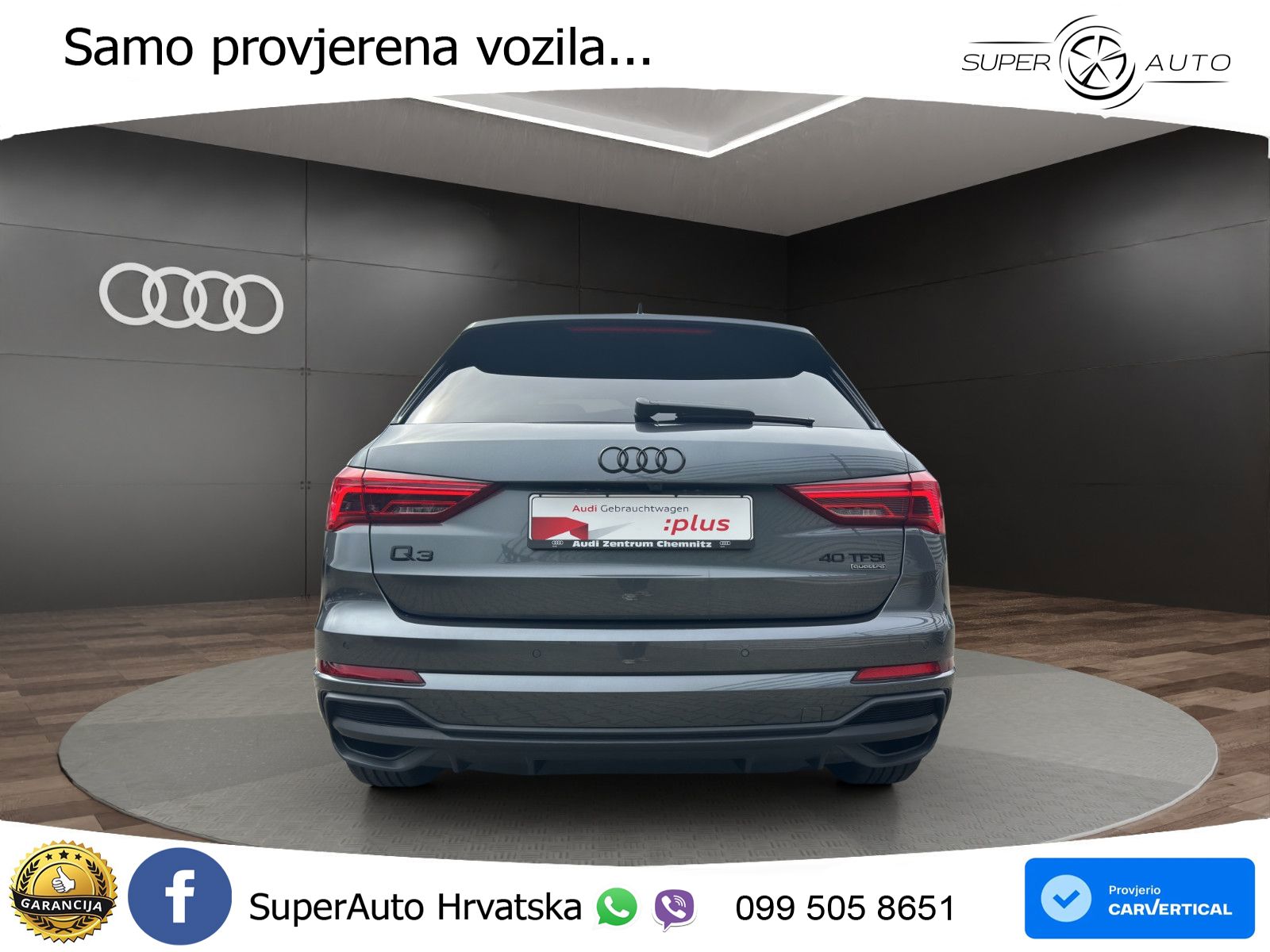 Audi Q3 40 TFSI (190 KS) quattro S tronic S line LED+GR SJED+ACC