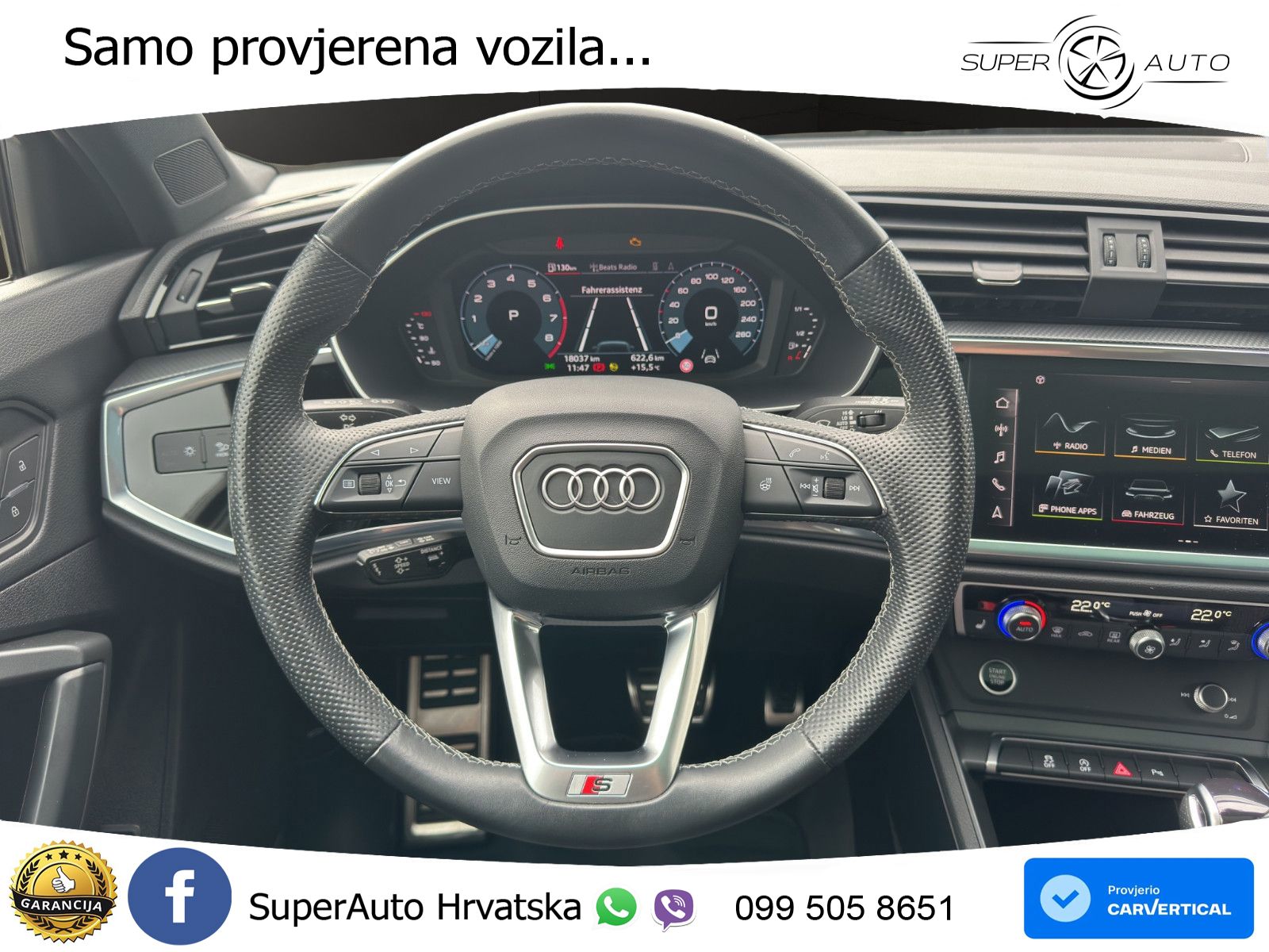 Audi Q3 40 TFSI (190 KS) quattro S tronic S line LED+GR SJED+ACC