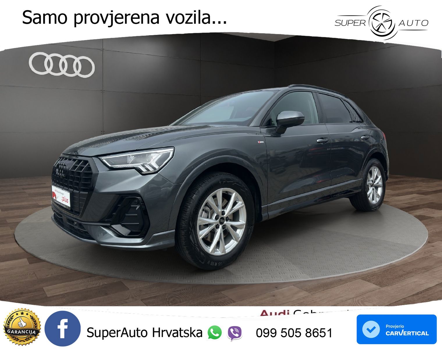 Audi Q3 40 TFSI (190 KS) quattro S tronic S line LED+GR SJED+ACC
