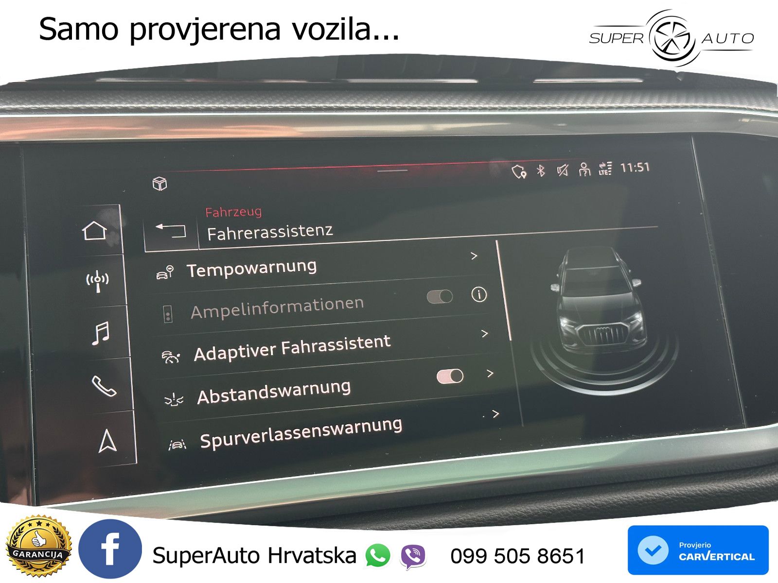 Audi Q3 40 TFSI (190 KS) quattro S tronic S line LED+GR SJED+ACC
