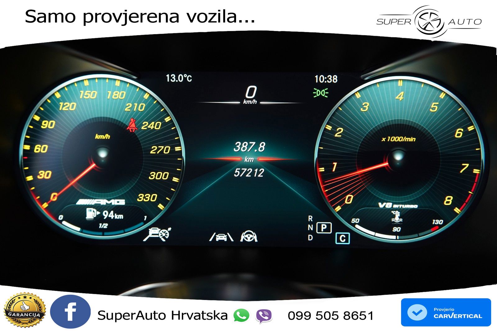 Mercedes AMG GLC 63 V8 (476 KS) 4MATIC+ MCT LED+GR SJED+ACC